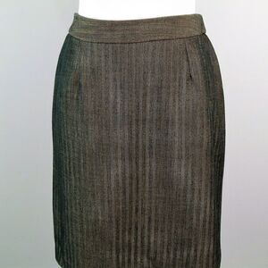 Jaclyn Smith Office Pencil Skirt Brown Herringbone
